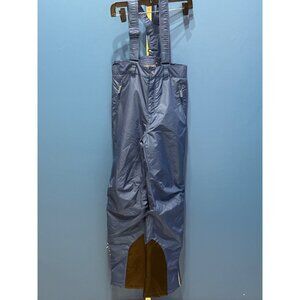 Wootie Kids Size 12 Blue Snow Pants With Adjustable Straps & Zippered Legs